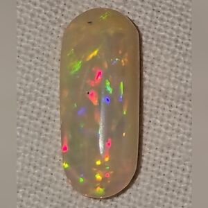 Ethiopian Opal Gemstone with Multicolor Flashes